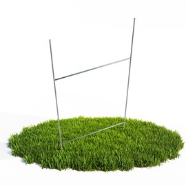 100-Pack 10"x24" H-Frame Yard Sign Stakes – Heavy-Duty 9-Gauge Galvanized Steel Stakes for Corrugated Plastic Signs, Ideal for 4mm-5mm Real Estate, Election Campaigns, Outdoor Advertising, and Business Promotions – Durable Metal Sign Holders for Easy Ins