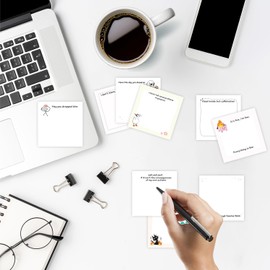 9 Pack Funny Post It Notes, Funny Sticky Notes Office Supplies, Funny Office Gifts with Sarcastic Sayings for Friends, Coworkers, Boss