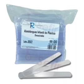 RUISANCHEZ Abatelenguas Infantil De Plastico No Esteril Con 500 Pzas