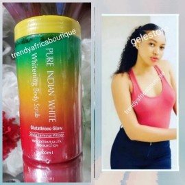 Pure indian White. SCRUB.  Whitening Body Scrub Glutathion Glow. 500ml X 1