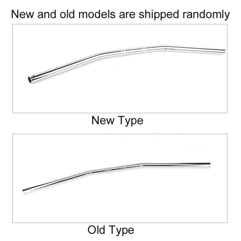 7/8Inch 22MM Motorcycle Retro Bend Handlebar Handle Bar Silver