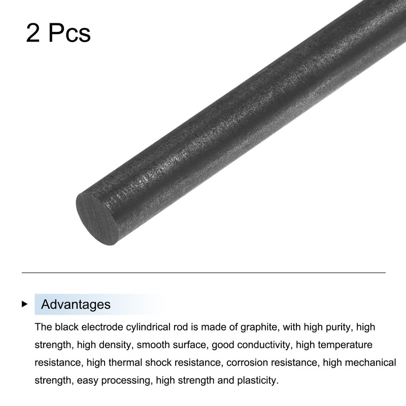 QUARKZMAN Graphite Rod, Graphite Stirring Rod Cylinder Rod Carbon Rod