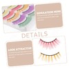 Baluue 4sets Reusable Fake Lashes Long Volume Eyelash Extensions Comfort