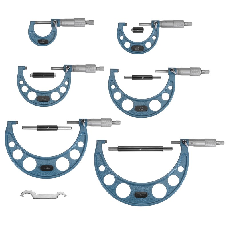 HARFINGTON Outside Micrometer 0-1" 1"-2" 2"-3" 3"-4" 4"-6" Measuring Tool