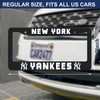 2 Pcs License Plate Frames for Yankees, Universal Aluminum License