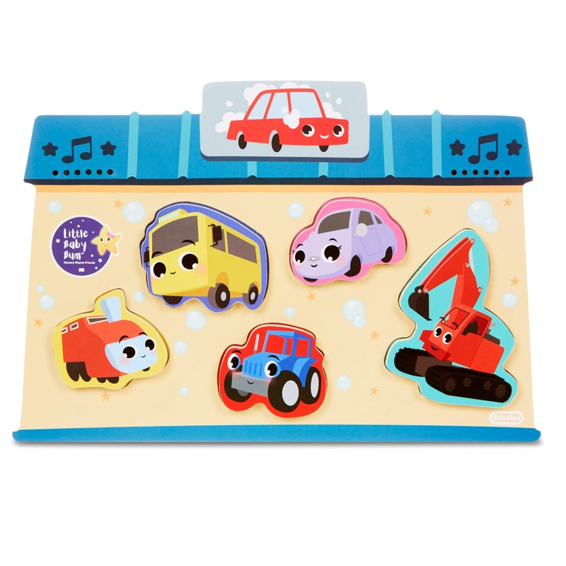 Little Baby Bum - Wooden Puzzle Vehicles, Puzzle with Sound