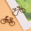 20 Pcs Bicycle Shape Metal Paper Clips Coffee Bookmark Office