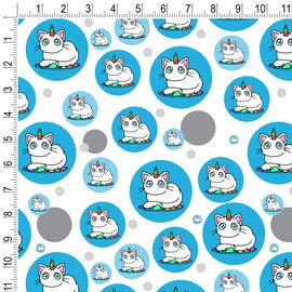 GRAPHICS & MORE Unicorn Cat with Rainbow Mouse Toys Gift Wrap Wrapping Paper Roll