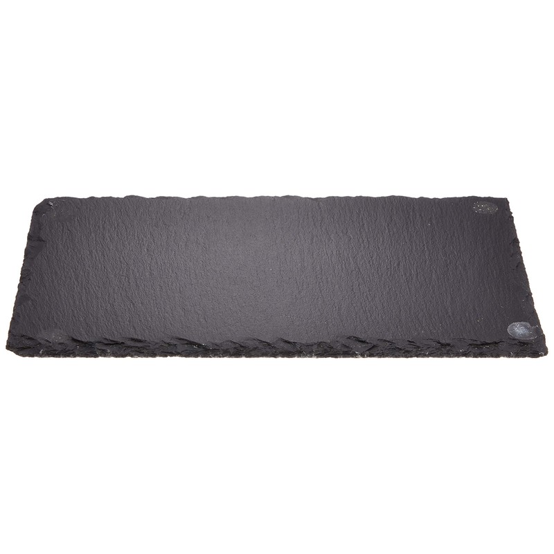 K-World Slate Plate, 9.8 inches (25 cm), Rectangular Plate, Natural