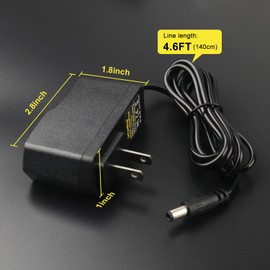 LeTaoXing AC DC 12V 800mA Power Supply Security Camera AC/DC Power Adapter 12V 0.8A 5.5mm x 2.1mm 9.6 Watt 12Volt