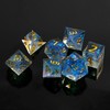7 Polyhedral Resin Dice with Storage Box (Blue)