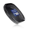 Coppice Black Oval Aluminium Foil Platters for Parties, Buffets &