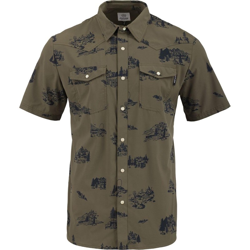 Flylow Cody Shirt - Men's, Jasper/Night Western, L