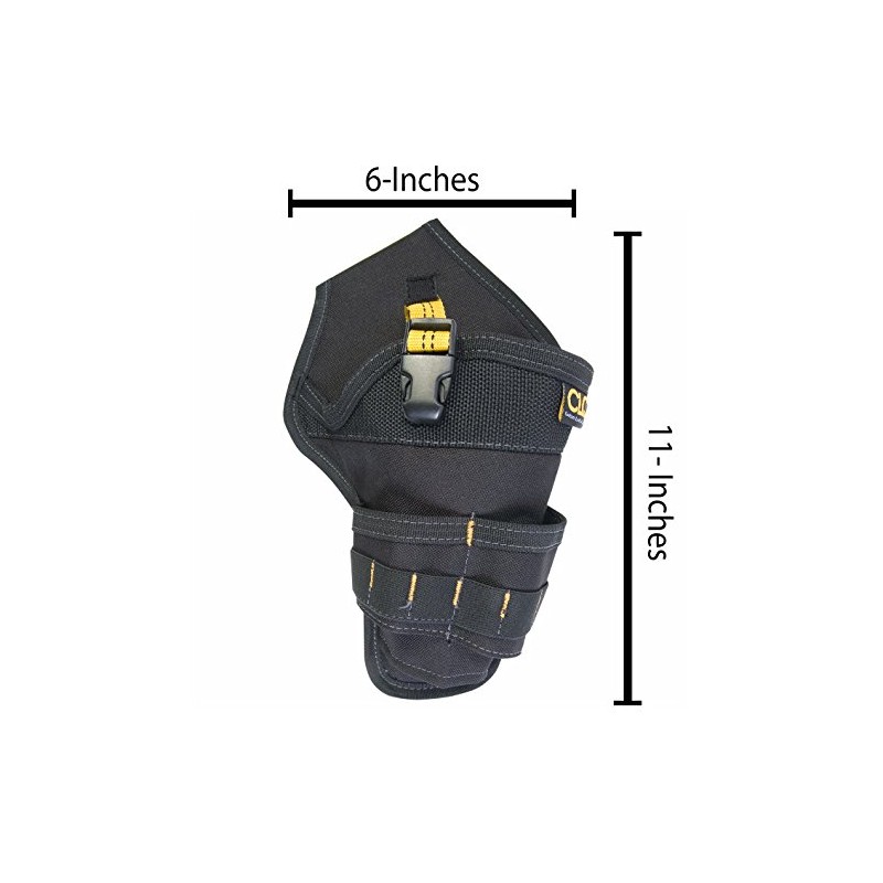 CLC Custom Leathercraft 5023 Deluxe Cordless Poly Drill Holster, Black