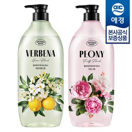 Aekyung [애경] 샤워메이트 플라워부케 바디워시 900ml x2개 [레몬버베나] [Aekyung] Shower Mate Flower Bouquet Body Wash 900ml x2 [Lemon Verbena]