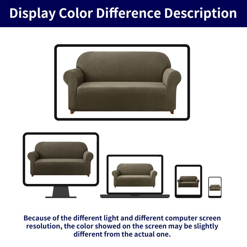 SUBRTEX Stretch Sofa Slipcover 2 Piece Sofa Cover 3 Seater