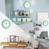 Topkey Silent Wall Clock Kitchen 9 Inch Retro Non-Ticking Decorative
