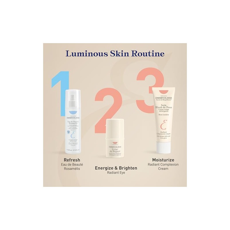 Embryolisse Crema Tez Radiante Facial Hidratante Iluminadora Piel Luminosa Brillante