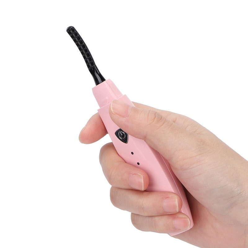 Heated Eyelash Curler USB Rechargeable Electric Lash Curling Tool for