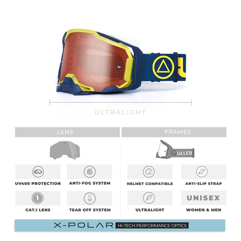 Uller Stone Unisex Adult Motocross Goggles