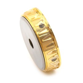 Hygrometer, Round Analogue, Cigar Hygrometer, Easy to Carry, Durable, Stable, Advanced Moisture Sensor, Golden