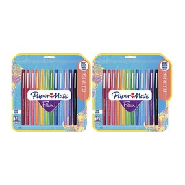 Flair Felt Tip Pens, Medium Point (0.7mm), Assorted Colors, 12 Count