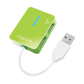 LogiLink Smile 4 Port USB 2.0 Hub - Green
