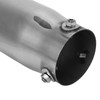 Silver Universal Exhaust Muffler Stainless Steel Exhaust Tip 76mm/2.99in Inlet