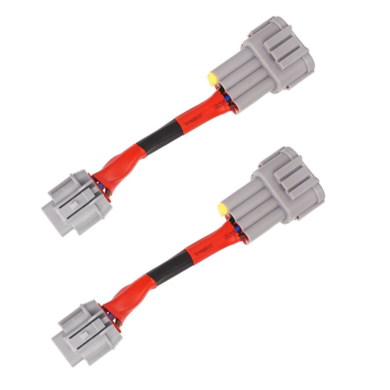 2PCS Headlight Conversion Adapter Wiring Harness Dustproof Fit for 350z