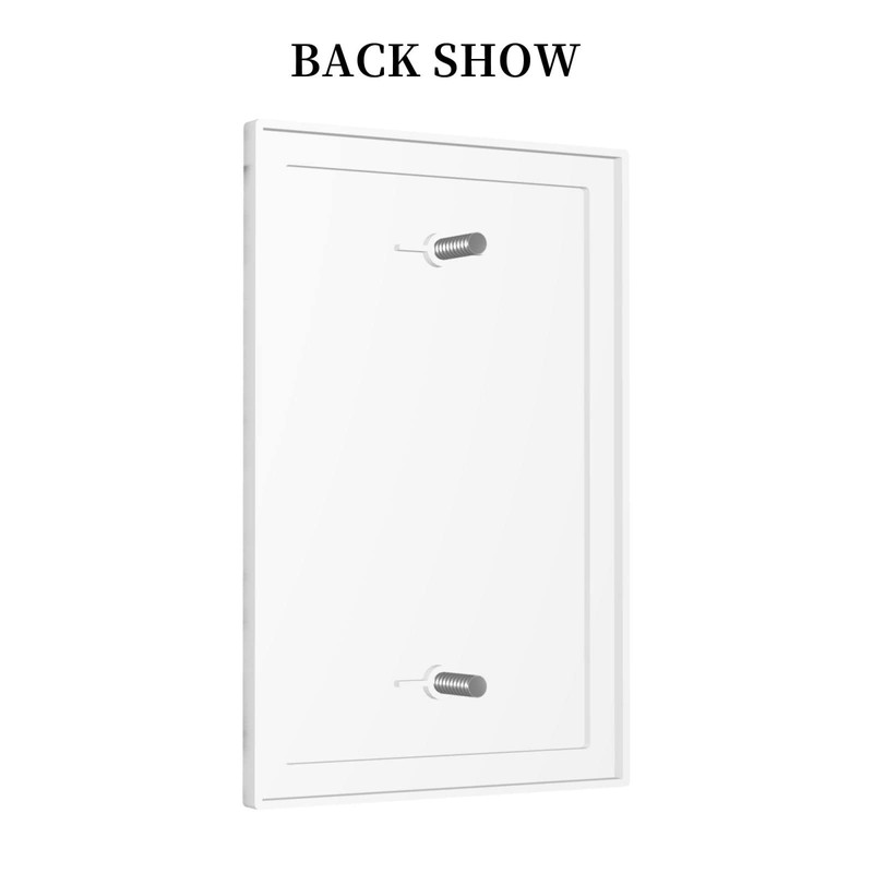 White Grey Marble Blank Wall Plate One Gang Decorative Light