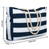 Bolsas de playa para mujer, bolsa grande impermeable con cierre,