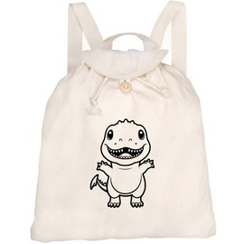 Azeeda 'Cute T-Rex' Canvas Rucksack/Backpack (RK00035634)