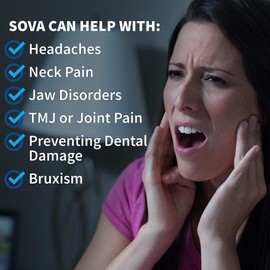 Sova 1.6mm Mouth Guard for Clenching and Grinding Teeth at Night, Custom-Fit Sleep Night Guard with Case