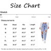 Jelove Women's High Waist Boyfriend Straight Leg Ripped Jeans Distressed