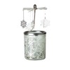 Kerzenfarm Snowflake Rotary Carousel for Tealights, Metal and Glass, 16.5cm