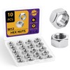 ZerDans 10Pcs M12 Hex Nuts, Stainless Steel, Industrial Grade, Hex