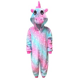 Children's Unicorn Jumpsuit, Girls’ Comfortable Pyjamas, Boys’ Soft Pyjamas, Gift for Kids, Animal Jumpsuit Dress Up Costume -