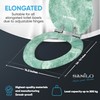 Sanilo Soft Close Toilet Seat ELONGATED, Quiet and Slow Close