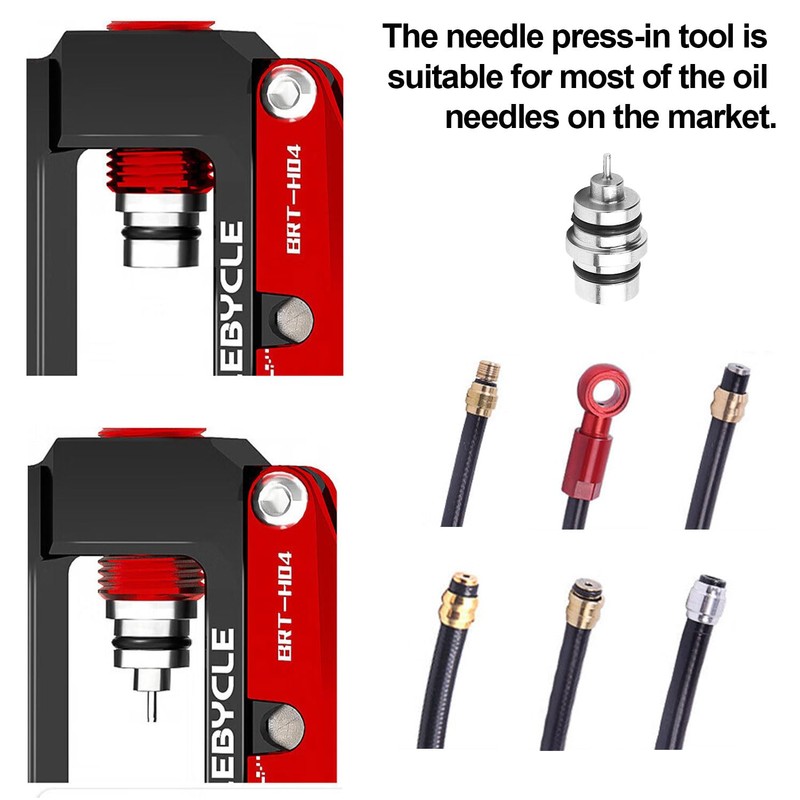 Bicycle Integrated Oil Needle Press Tool, U Shaped Cut, Precision