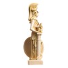 Athena Parthenos Varvakeion Holding Medusa Shield Greek Goddess Alabaster Statue