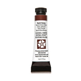 DANIEL SMITH 284610010 Extra Fine Watercolors Tube, 5ml, Burnt Sienna