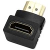 OcioDual HDTV 1.4 Angle Male to Female Adapter Black 90
