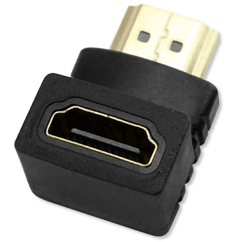 OcioDual HDTV 1.4 Angle Male to Female Adapter Black 90