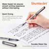 Shuttle Art RollerBall Pens, 25 Pack Black Fine Point Roller