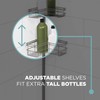Zenna Home Shower Tension Pole Caddy, Satin Nickel