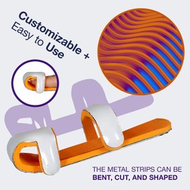 Aluminum Padded Finger Splint Immobilizer for acute injury & Knuckle Fracture (Medium)