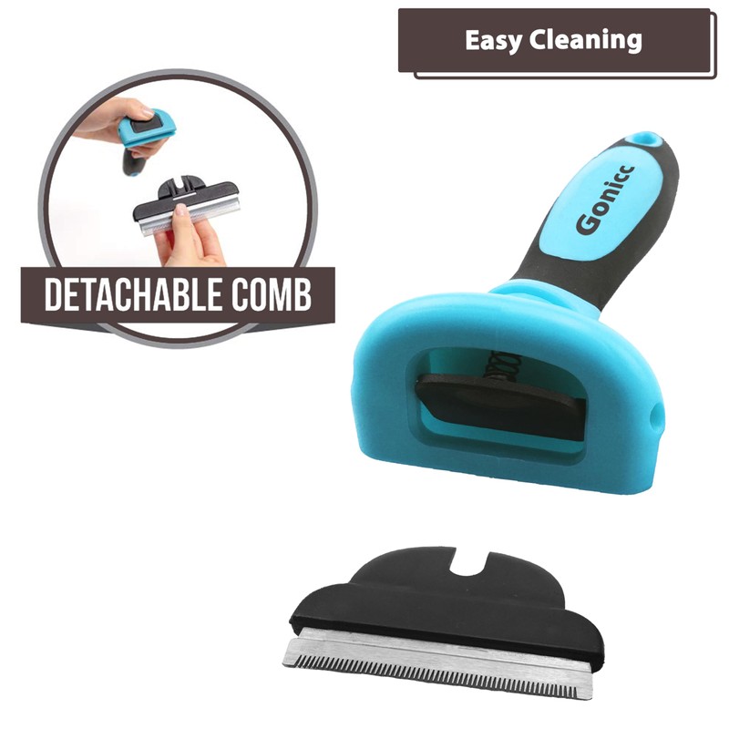 Gonicc Professional Dog and Cat Brush tool for Shedding Hair