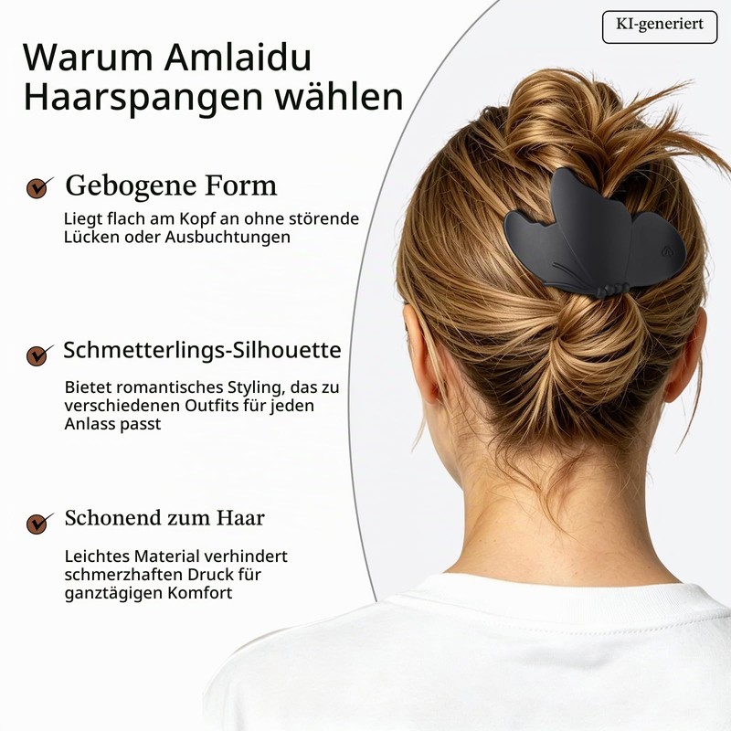Amlaidu Flat Hair Clips, Large Hair Gripper for Thick and
