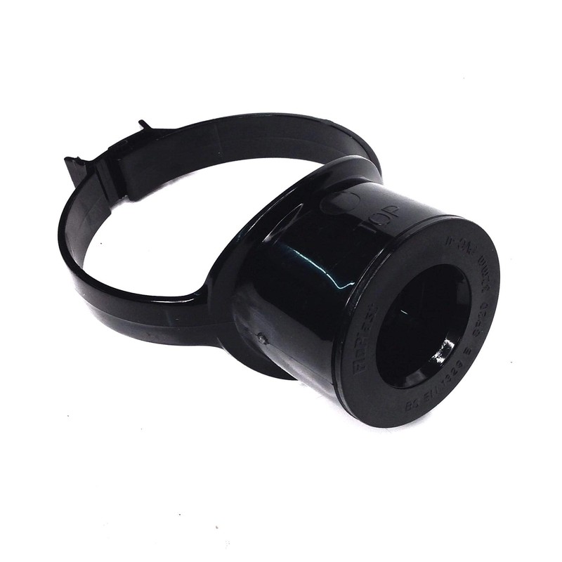 Floplast Soil Pipe Black Strap Boss with 36mm Solvent Boss