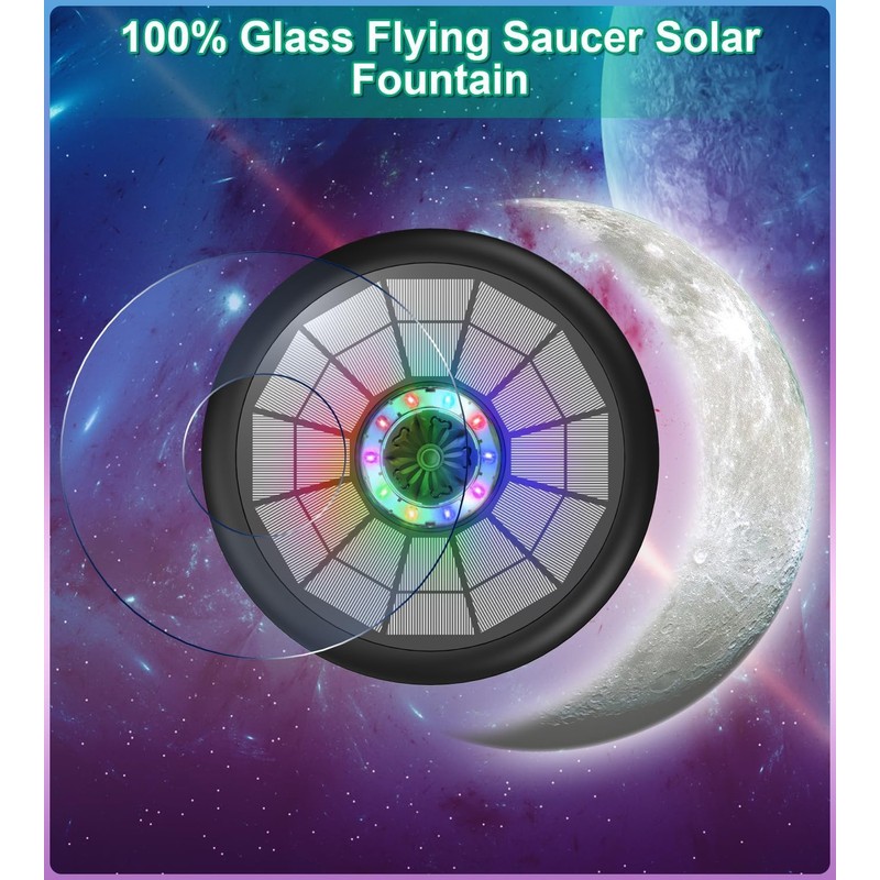 SZMP Powerful 5W Solar Powered Water Fountain for Bird Bath,